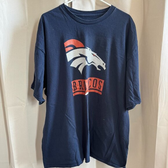 NFL Team Apparel Denver Broncos Mens Shirt Size 3XL Football Graphic Print 18917 - Picture 1 of 8